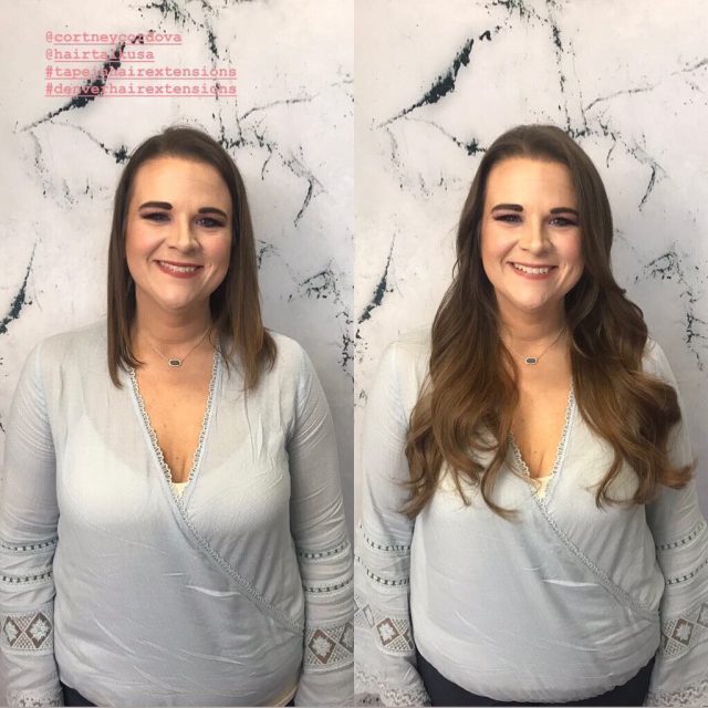 17" Tape-in Hair Extensions Denver