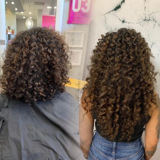 18" Fusion Curly Hair Extensions Denver 