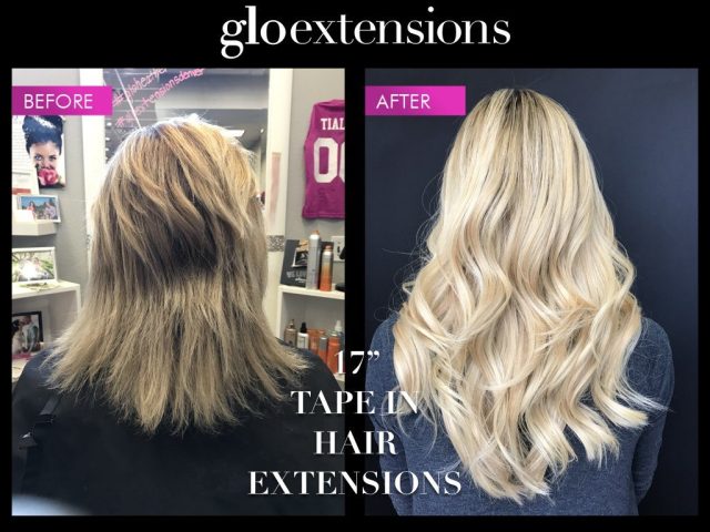 17 inch tape in hair extensions glo extensions denver