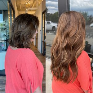 Fusion Hair Extensions 18 in fusion extensions by Heather at Glo Denver