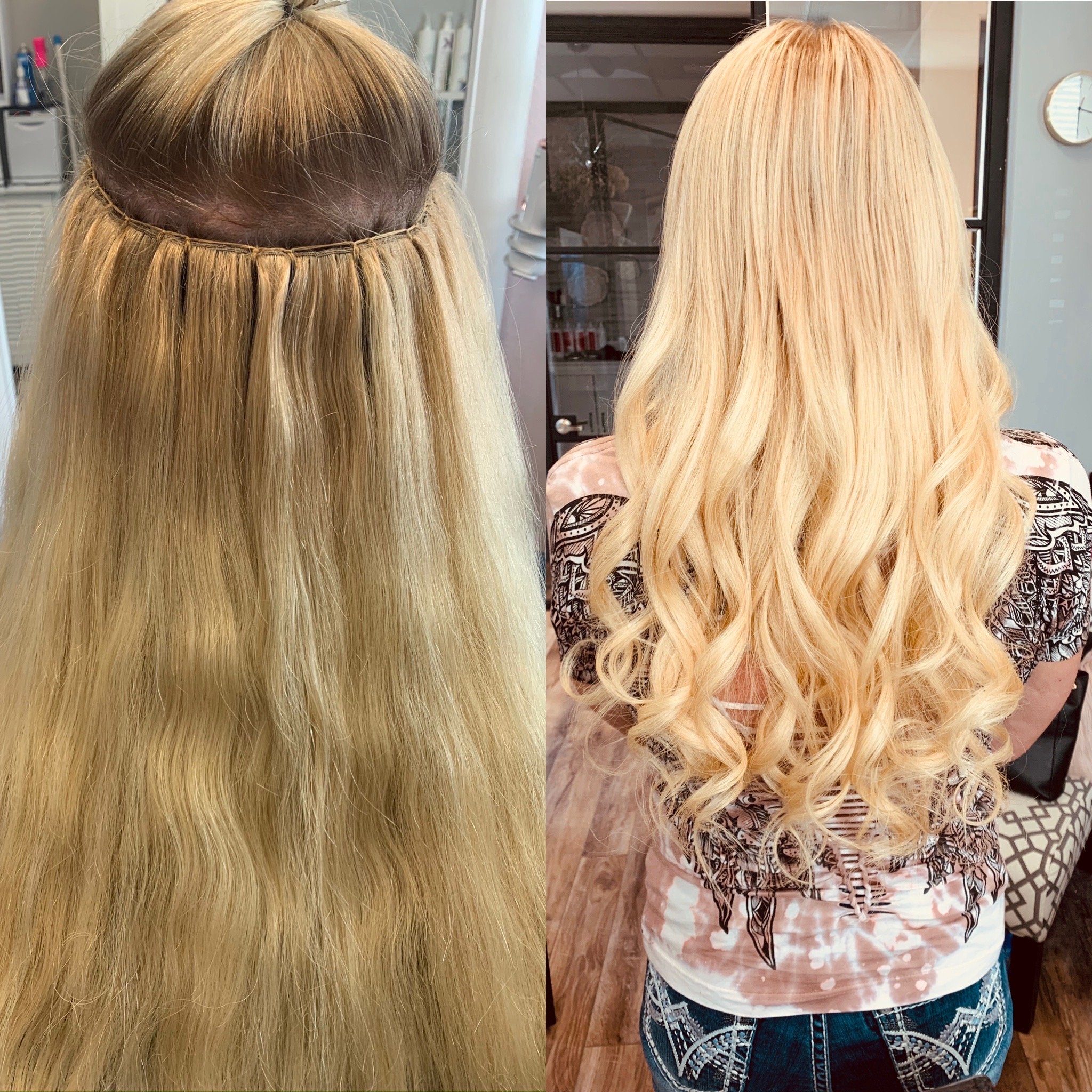 View Hand Tied Weft Transformations by Glo Extensions Denver