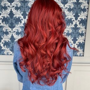 red hair color glo-extensions-denver