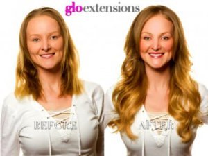 BEFORE AND AFTER - Fusion Hair Extensions - Glo Extensions Denver