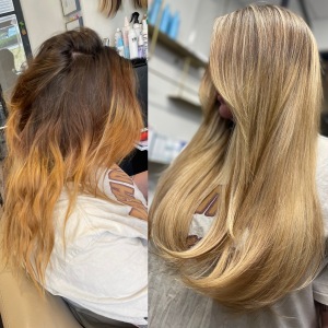 buttery-blonde-tape-in-hair-extensions-with-color-correction-Glo-Denver
