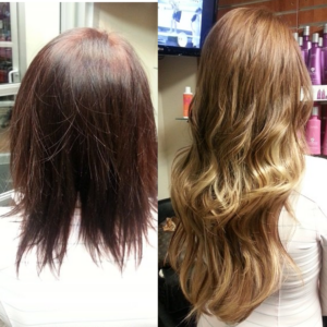 short to long with hair extensions
