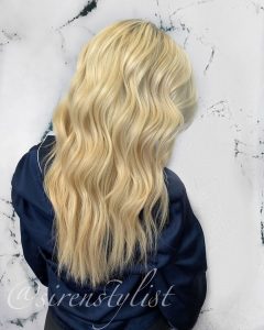 blonde hair caitlyn glo extensions denver