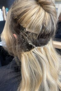 Switching from Wefts to Keratin Bond Fusions switch from wefts to fusions