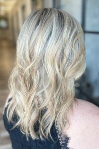 Switching from Wefts to Keratin Bond Fusions blonde hair from wefts to fusions extensions