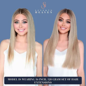 Before and After Radiant Rooted Ashy Blonde Clip In Hair Extensions 16 Inches 5f2df739 be01 4539 9f1f 0f2a08db0918