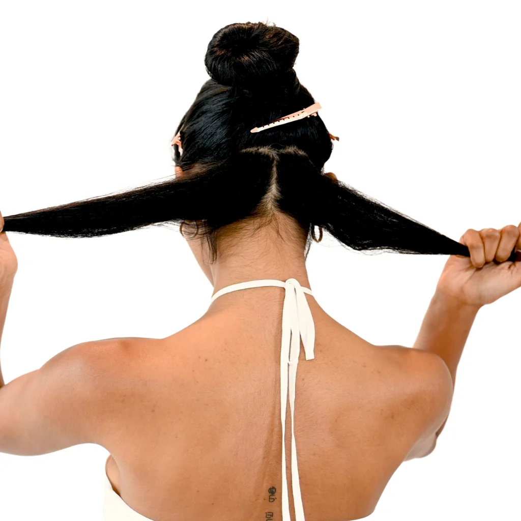 Creating a Parting for Hair Extensions Step 1 Seventh Heaven Creating a Parting for Hair Extensions Step 1 Seventh Heaven