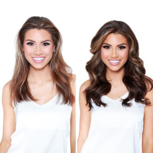 Luxury Clip In Hair Extensions by Glo Savannah 16 inch 60 grams mini clip in set