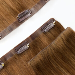 Seventh Heaven Clip Ins by Glo Rooted Dark Sandy Bronde 4