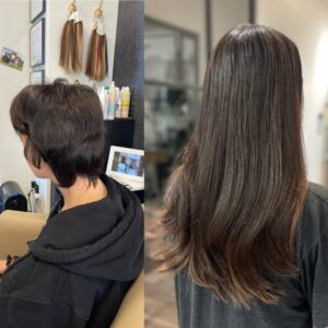 tape in hair extensions by glo salon denver