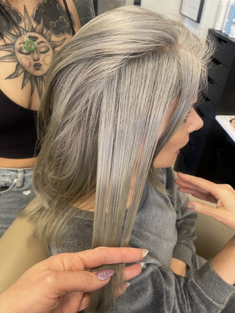 Why I Don’t Do Quick Silver Transitions grey hair transition color only unhappy results